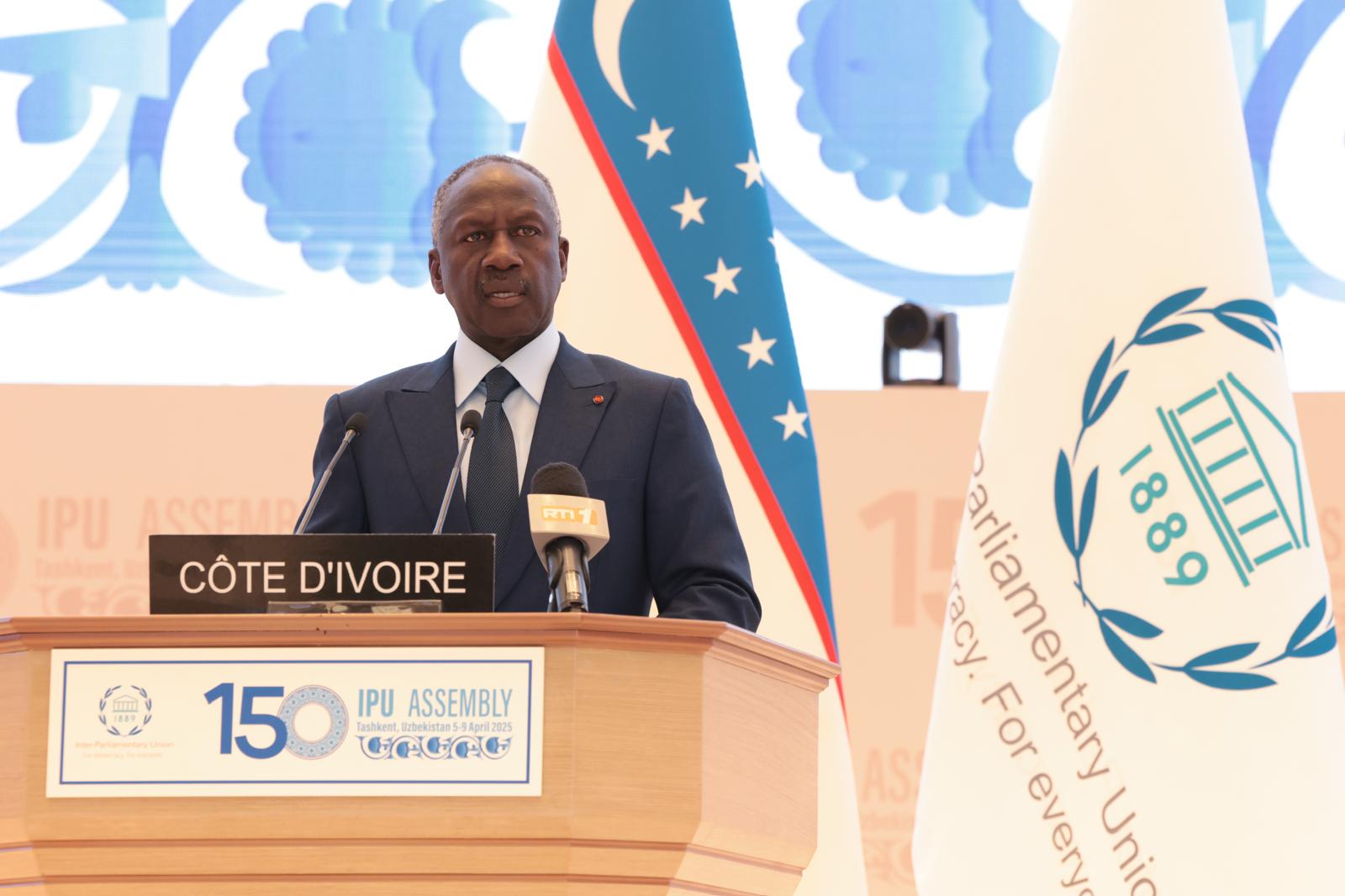 [150ᵉ Assemblée de l’UIP] Le Président Adama Bictogo plaide pour une justice sociale comme levier de développement