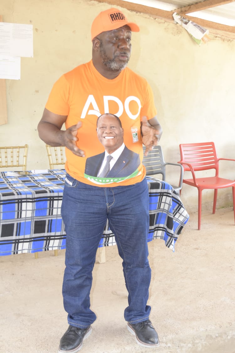 [Bangolo : Campagne présidentielle 2025] Le DLC Yoro Séraphin mouille le maillot pour ADO dans le Zagna