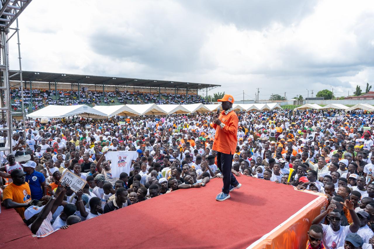 [Campagne RHDP] Alassane Ouattara porté par une marée humaine à Gagnoa et Oumé