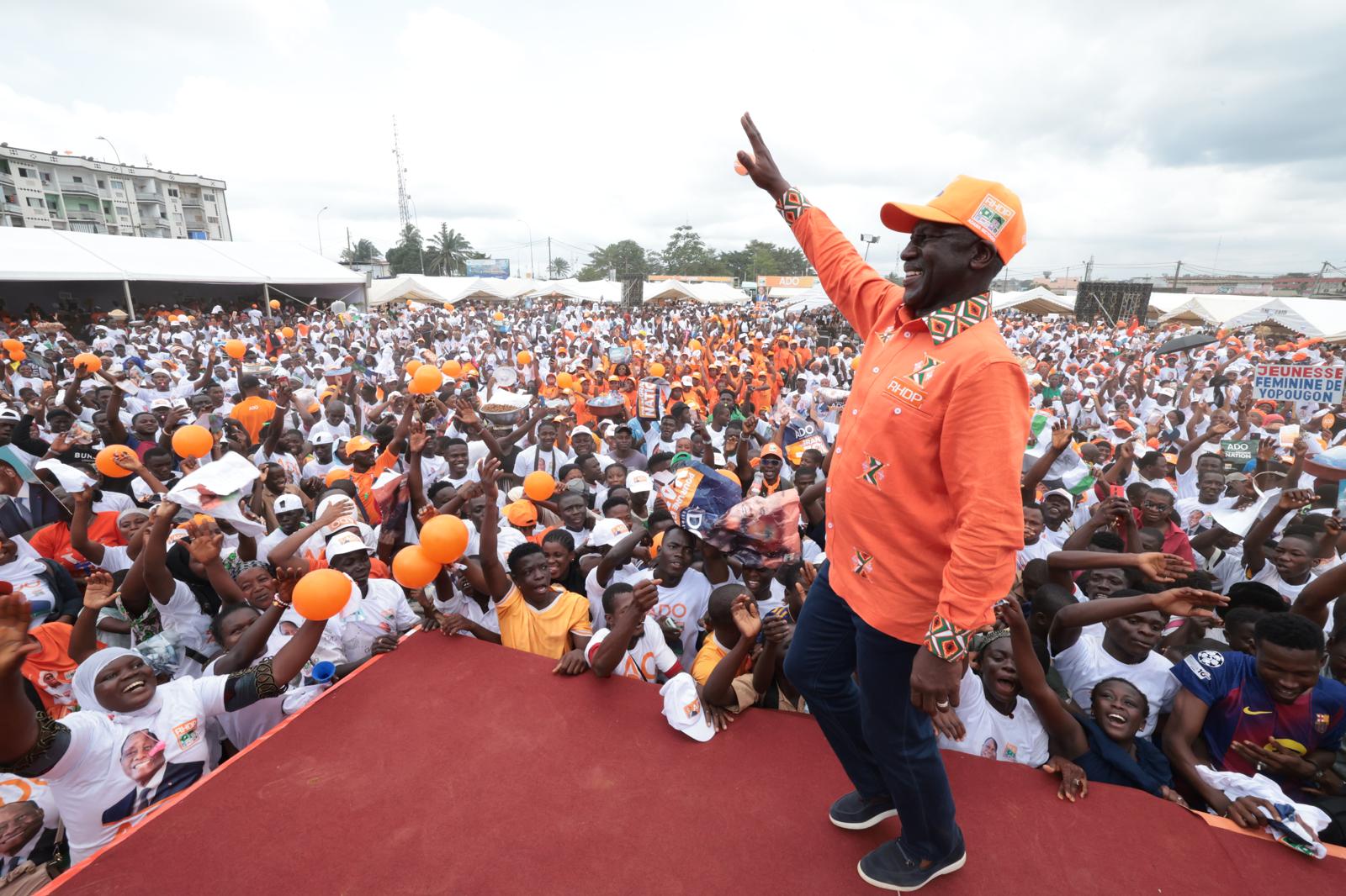[Yopougon] Une marée orange pour le RHDP