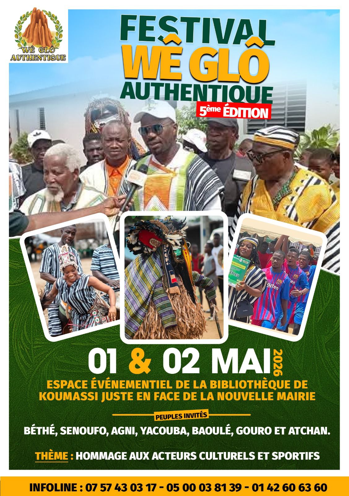 [Festival Wê Glô Authentique 2026 à Koumassi] La 5ᵉ édition célèbre les acteurs culturels et sportifs