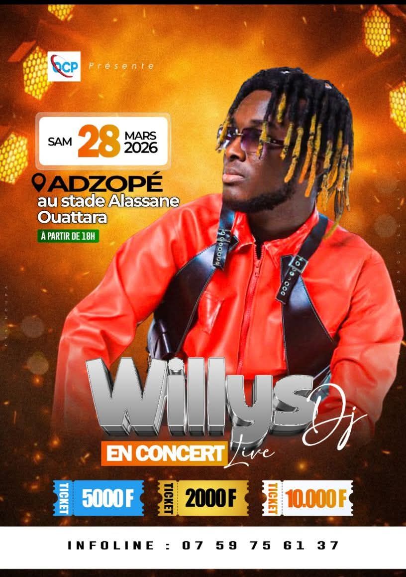 [Adzopé] Le concert de Willy’s DJ annoncé au stade le 28 mars