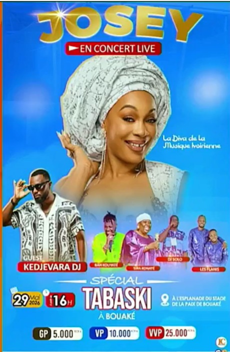 [Spécial Tabaski à Bouaké] Josey en concert exceptionnel à l’esplanade du Stade de la Paix