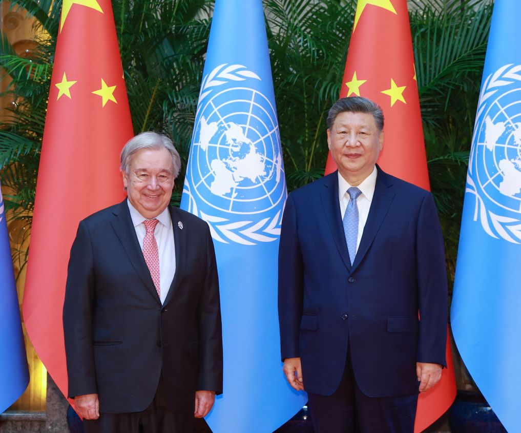 [Shanghai] Xi Jinping rencontre Antonio Guterres pour renforcer la coopération multilatérale