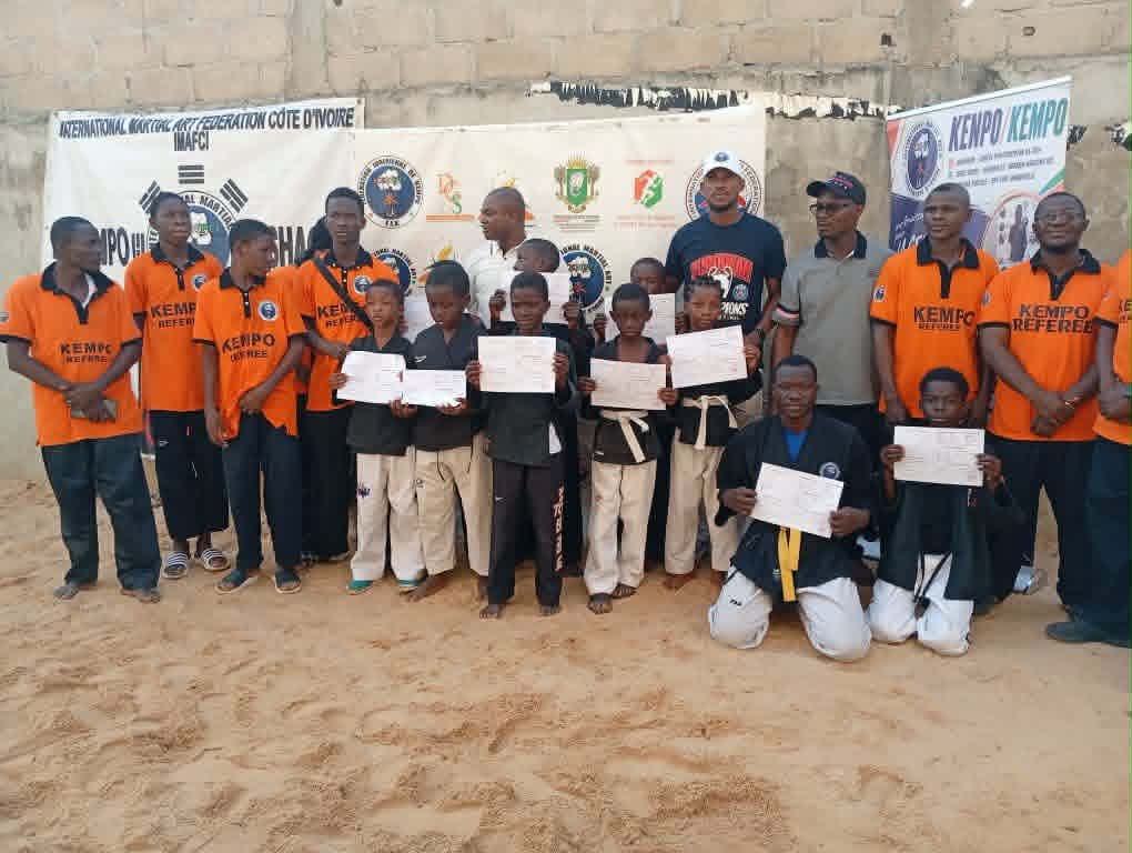 [Kempo] 85 % de réussite pour la Ligue d’Abidjan Nord à l’examen de passage de grades à Bingerville