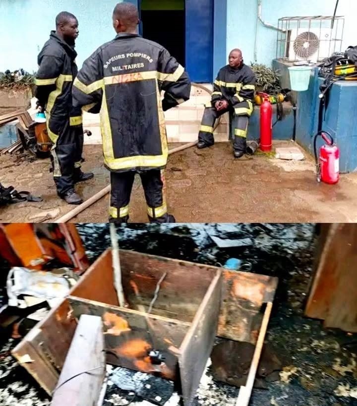 [Incendie à la RNC] D’importants dégâts matériels à la Radio Nationale Catholique