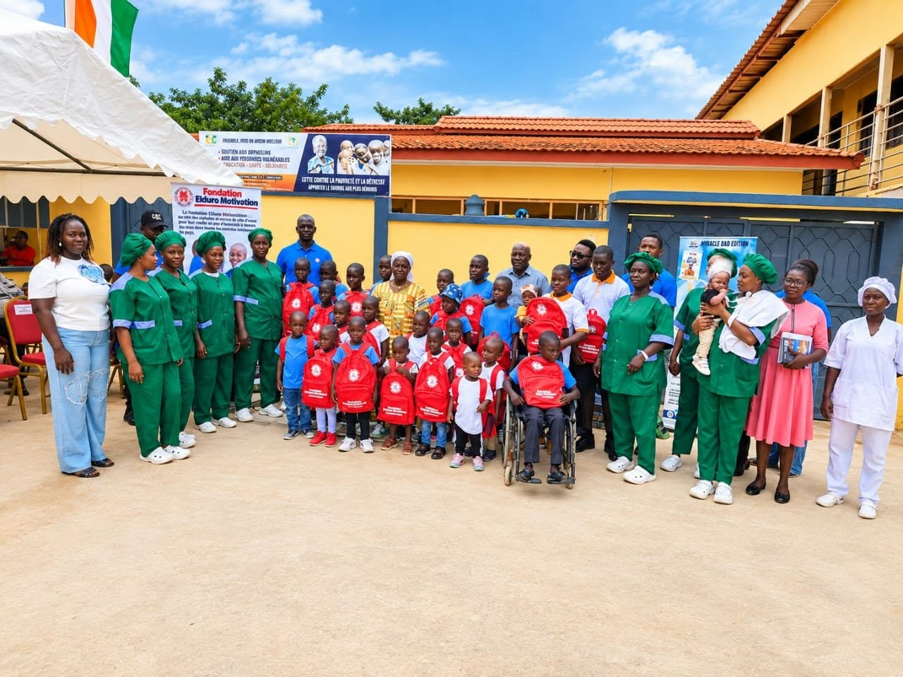 [Abengourou] Élan de solidarité : la Fondation ELDURO MOTIVATION redonne espoir aux pensionnaires de l’orphelinat MAMIE Thérèse