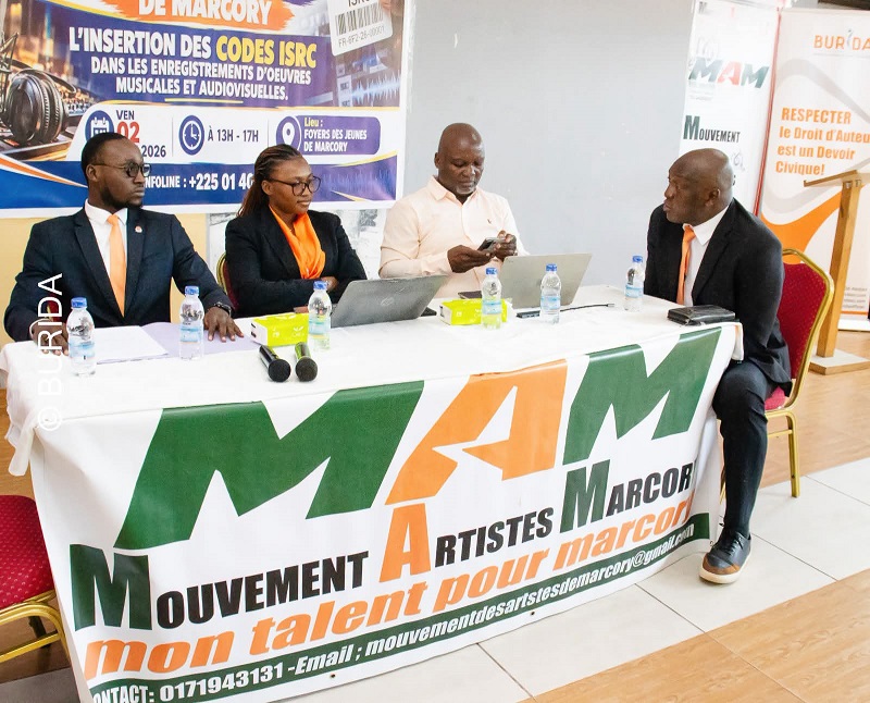 [Culture] Le BURIDA forme les artistes de Marcory sur l'enregistrement du Code ISRC