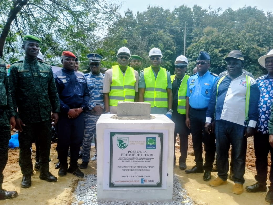 [Tonkpi – Eaux et Forêts] Man : le colonel Djan Yapo lance la construction d’une clôture de 10 millions FCFA
