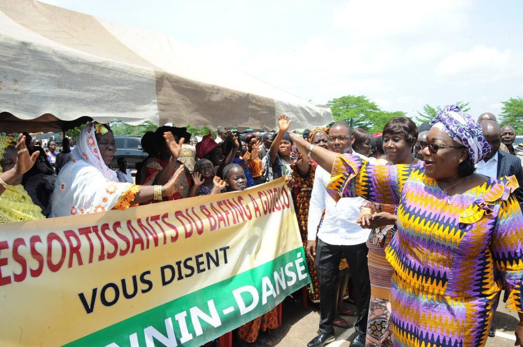 [Guiglo] Le président de la République Alassane Ouattara et son épouse célébrés par des milliers de femmes