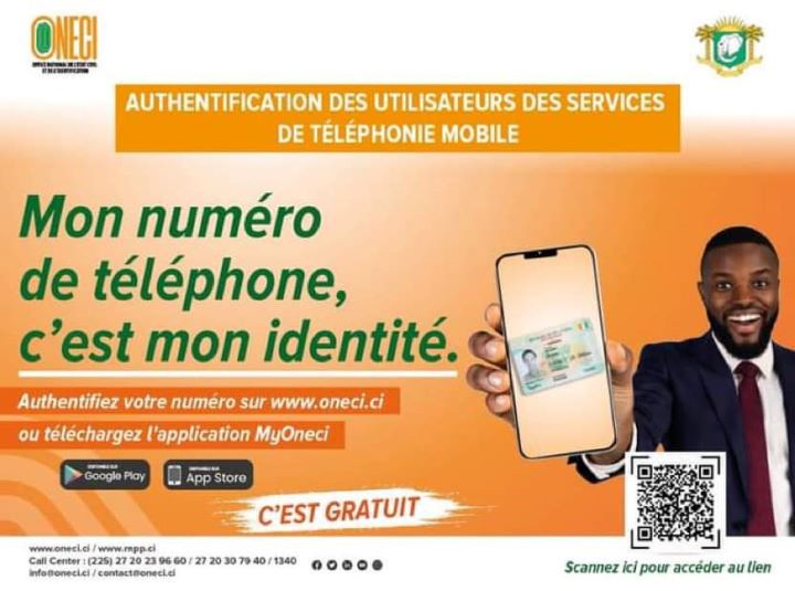 L’ONECI a lancé une opération d’authentification des utilisateurs des services de téléphonie mobile