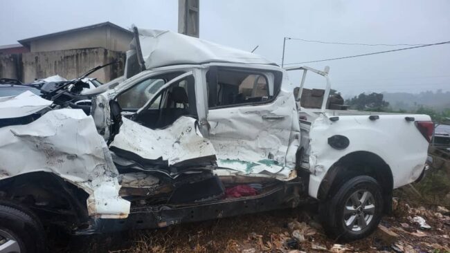 Accident du cortège de Gnamien Konan